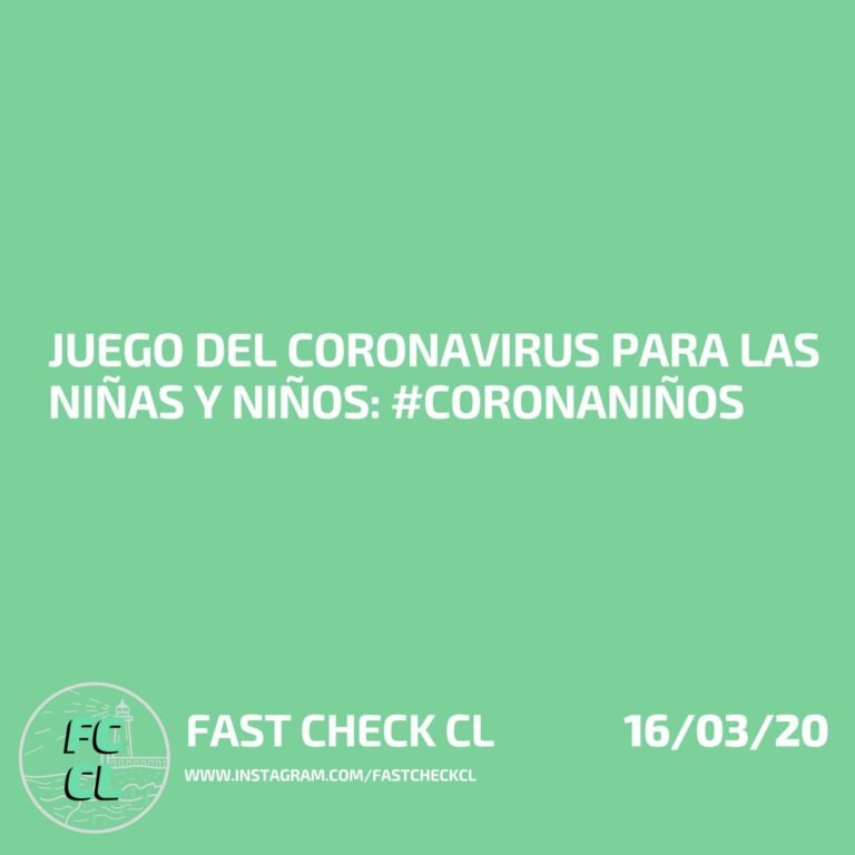 Read more about the article Juego del coronavirus para las niñas y niños: #coronaniños