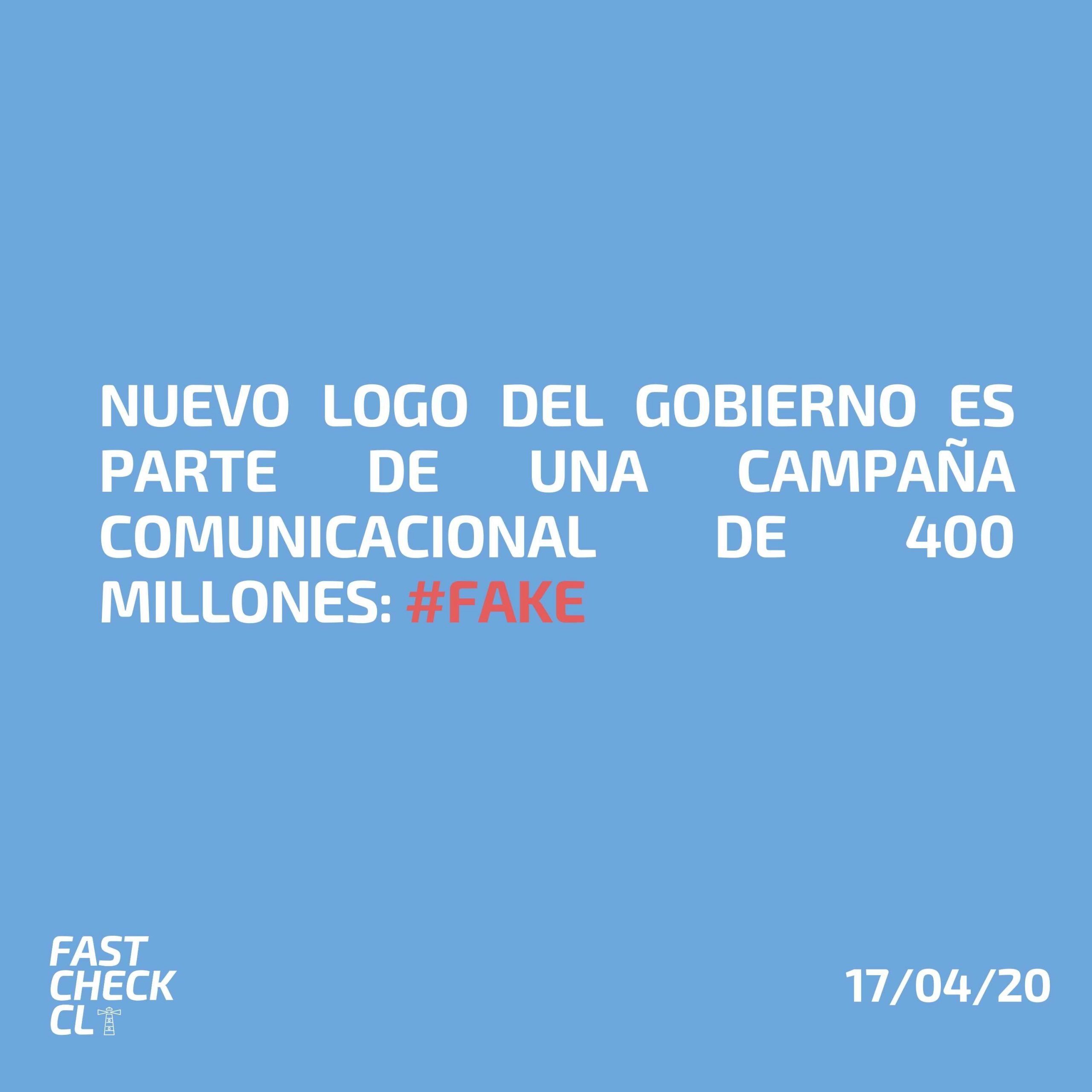 Read more about the article Nuevo logo del Gobierno es parte de una campaña comunicacional de 400 millones: #Fake