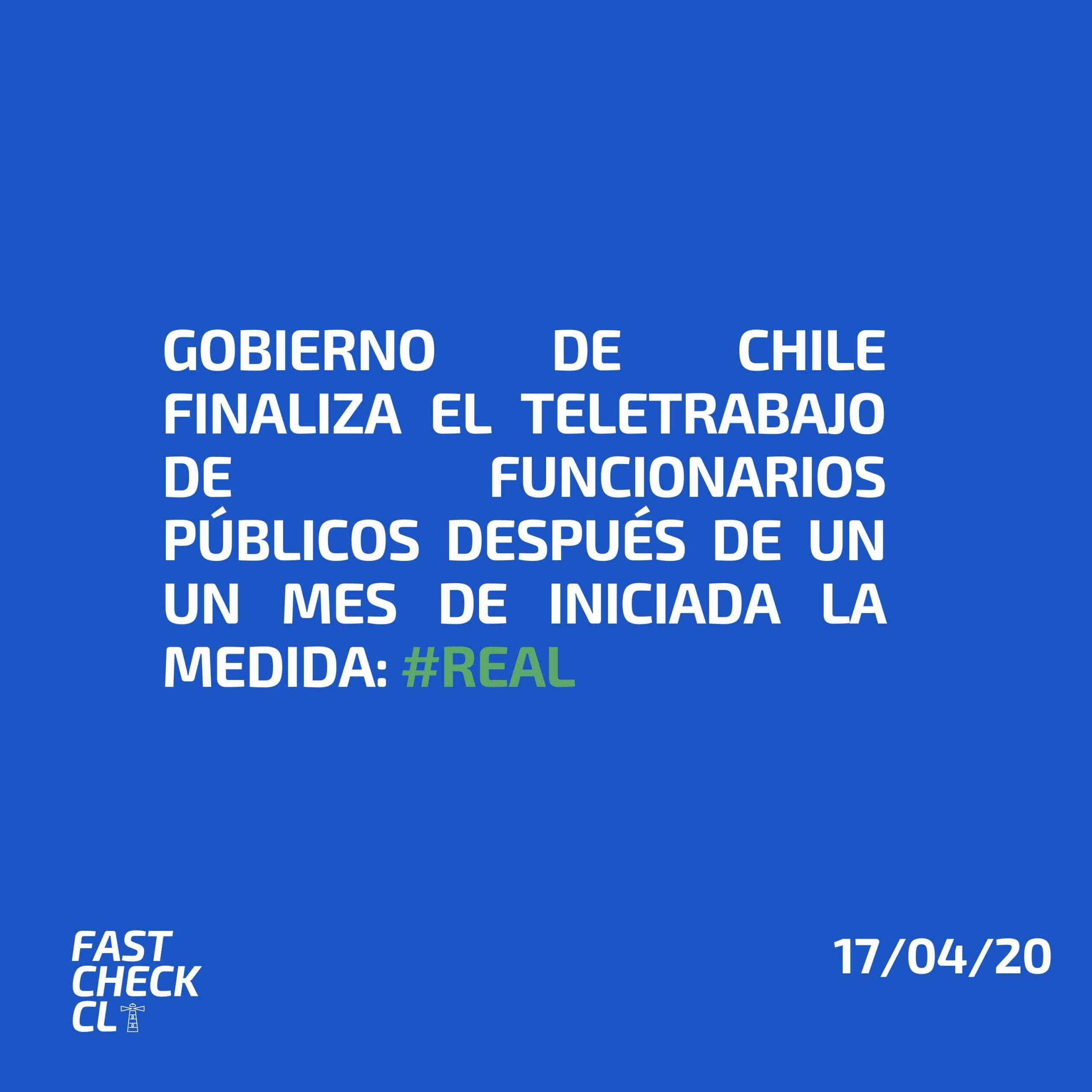 You are currently viewing Gobierno de Chile finaliza el teletrabajo de funcionarios públicos después de un un mes de iniciada la medida: #Real