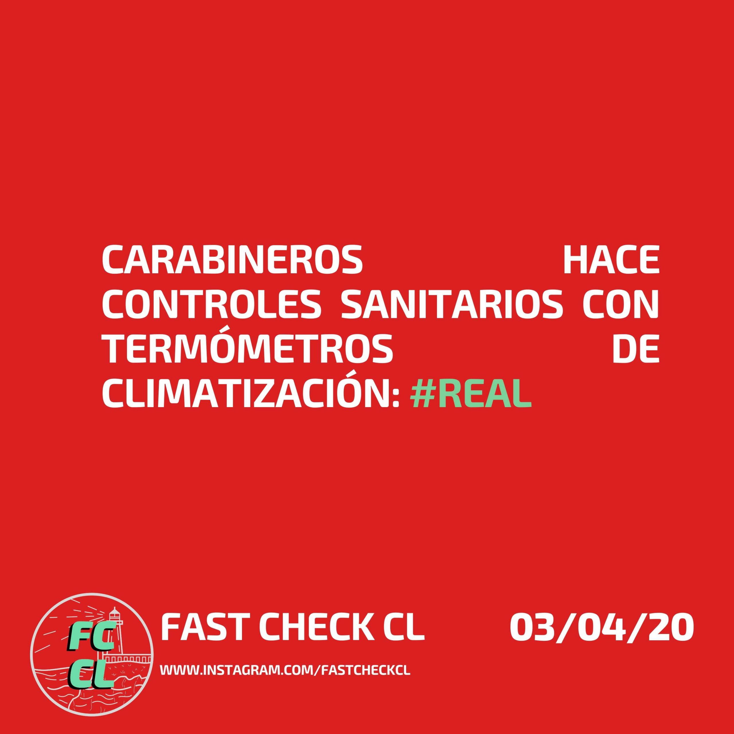 You are currently viewing Carabineros hace controles sanitarios con termómetros de climatización: #Real