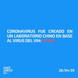 Read more about the article Coronavirus fue creado en un laboratorio chino en base al virus del VIH: #Fake