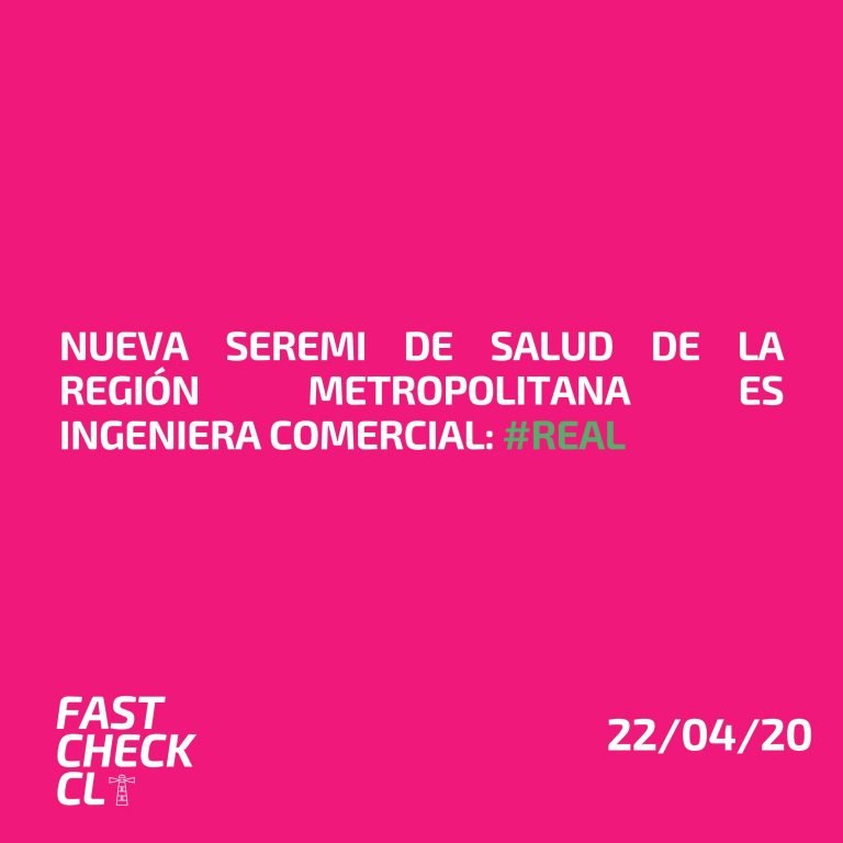 Read more about the article Nueva Seremi de Salud de la Regi贸n Metropolitana es Ingeniera Comercial: #Real