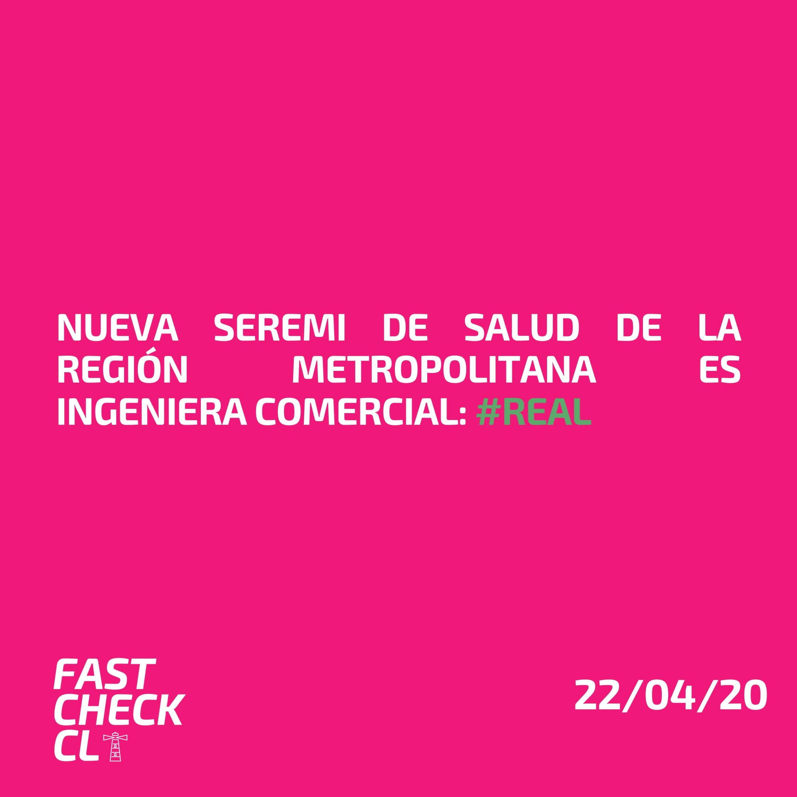 You are currently viewing Nueva Seremi de Salud de la Región Metropolitana es Ingeniera Comercial: #Real