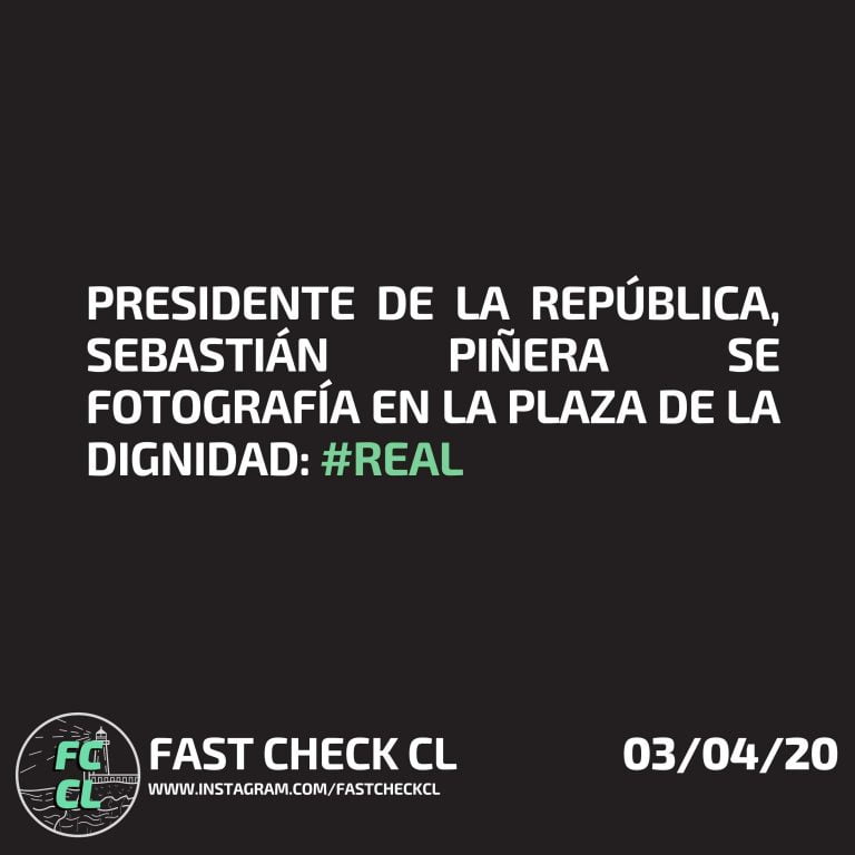 Read more about the article Presidente de la República, Sebastián Piñera se fotografía en la Plaza de la Dignidad: #Real