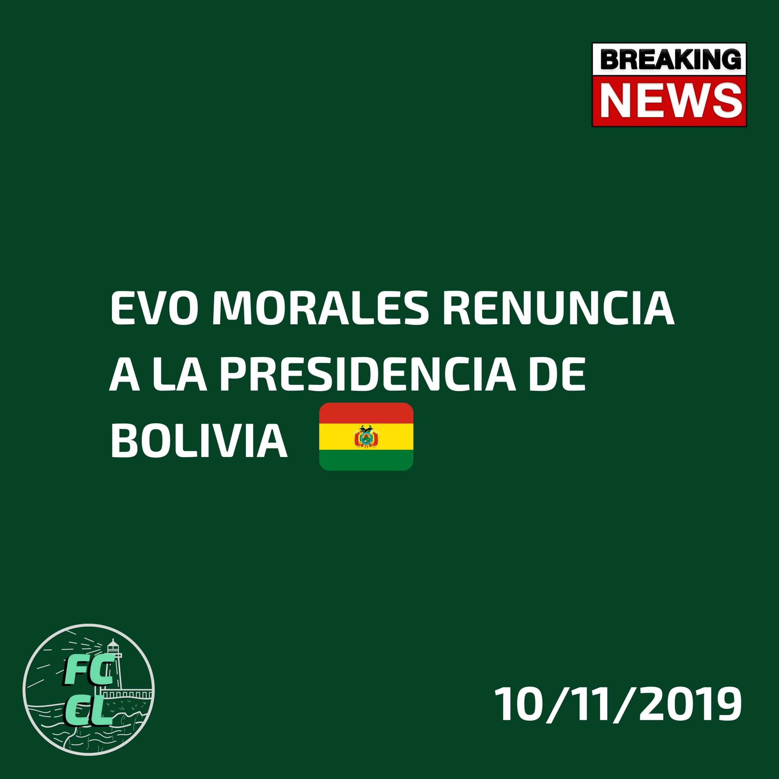 You are currently viewing Evo Morales renuncia a la presidencia de Bolivia