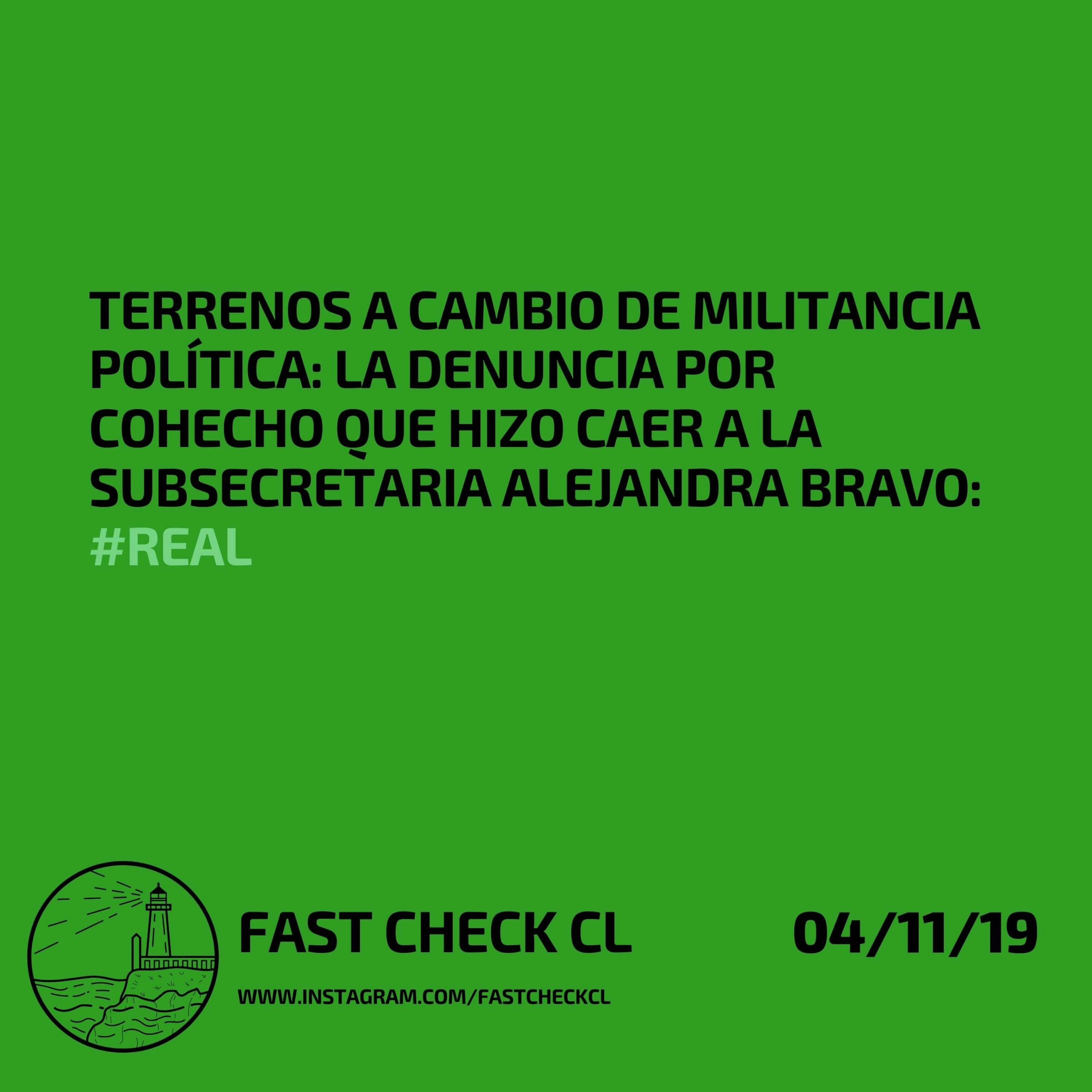Read more about the article Terrenos a cambio de militancia política: la denuncia por cohecho hizo caer a la subsecretaria Alejandra Bravo: #Real