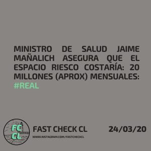 Read more about the article Ministro聽de Salud Jaime Ma帽alich asegura que el Espacio Riesco costar铆a: 20 millones (aprox) mensuales: #Real