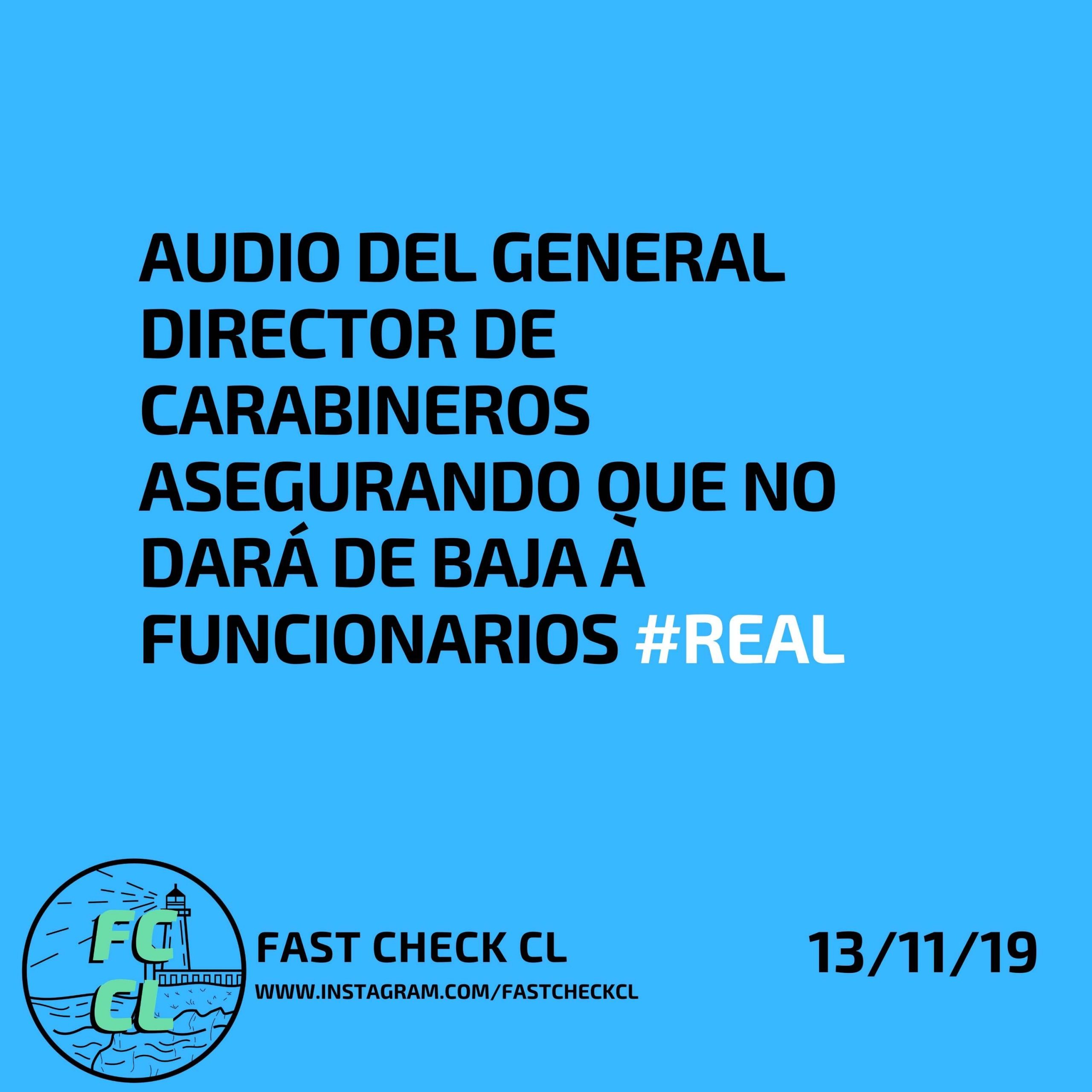 You are currently viewing Audio del General Director de Carabineros asegurando que no dará de baja a funcionarios #Real