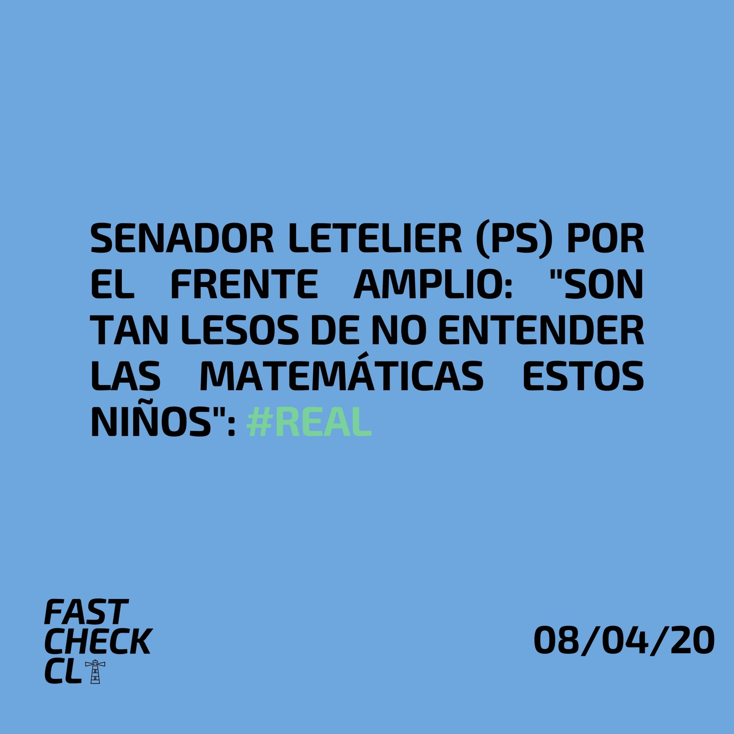 You are currently viewing Senador Letelier (PS) por el Frente Amplio: “Son tan lesos de no entender las matemáticas estos niños”: #Real