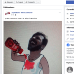 Sede de la UDI en Santiago es utilizada por Sebastián Izquierdo (Capitalismo Revolucionario) para fabricar escudos para las marchas: #Real