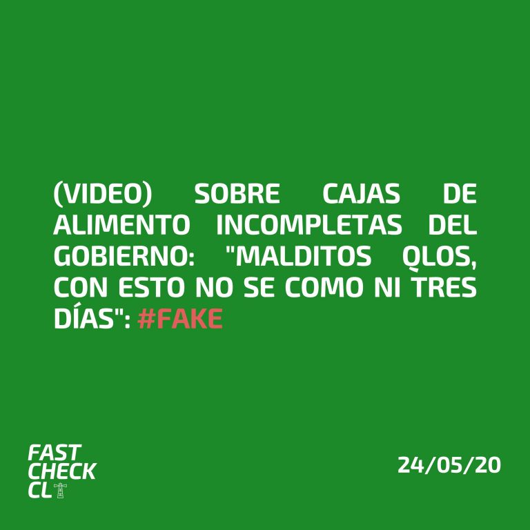 Lee más sobre el artículo (Video) Sobre cajas de alimento incompletas del Gobierno: “Malditos qlos, con esto no se como ni tres días”: #Fake