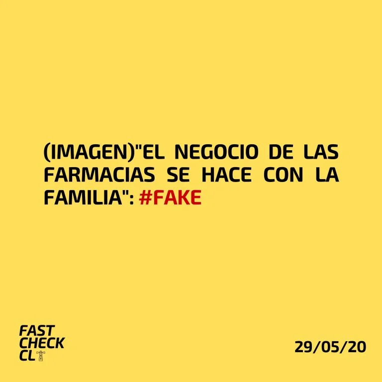 Read more about the article (Imagen)”El negocio de las farmacias se hace con la familia”: #Fake