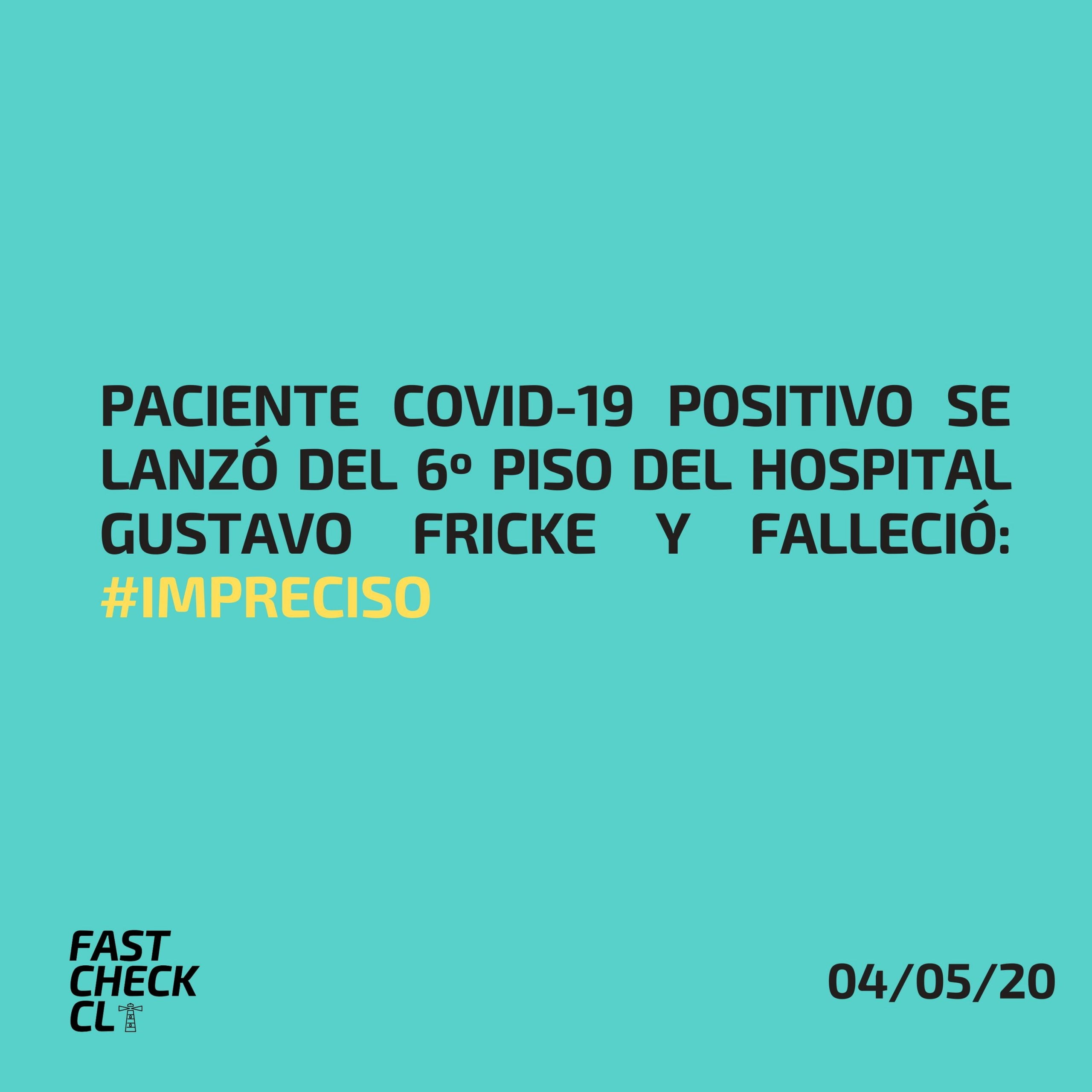 You are currently viewing Paciente Covid-19 positivo se lanzó del 6º piso del Hospital Gustavo Fricke y falleció: #Impreciso