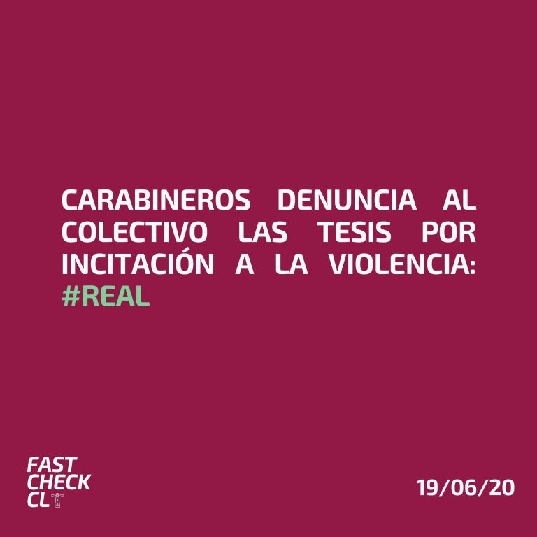 Read more about the article Carabineros denuncia al colectivo Las Tesis por incitaci贸n a la violencia: #Real
