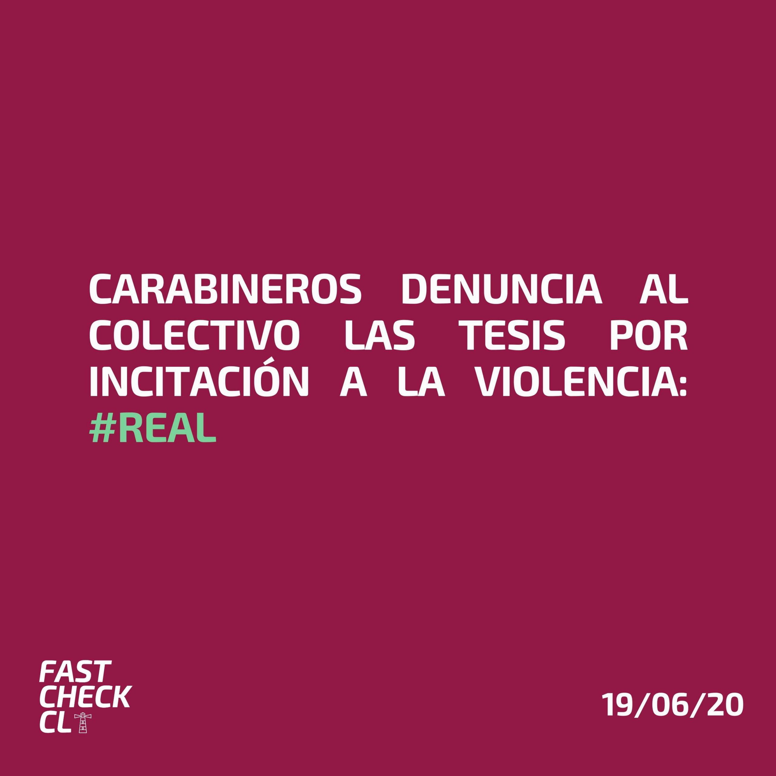 You are currently viewing Carabineros denuncia al colectivo Las Tesis por incitación a la violencia: #Real