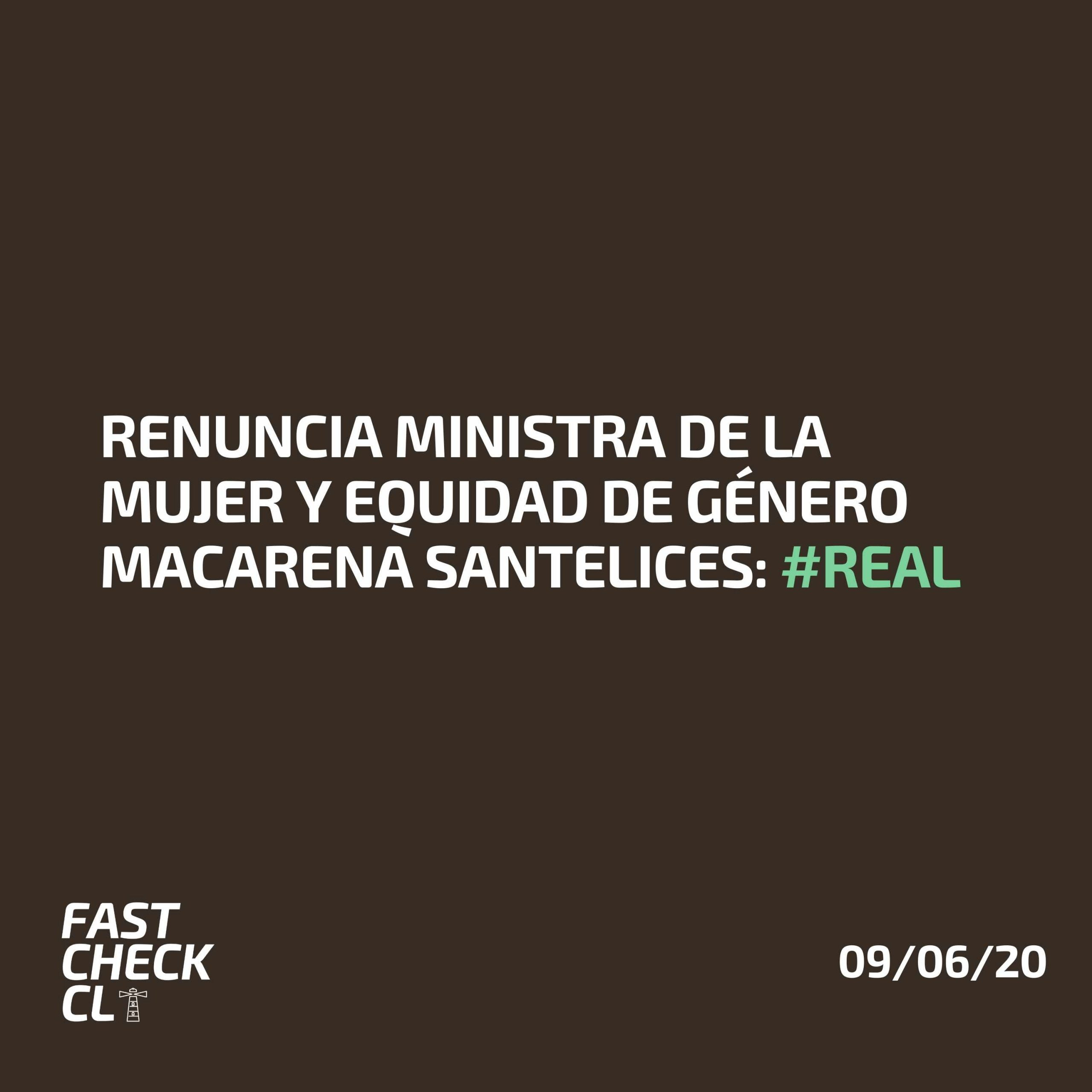You are currently viewing Renuncia Ministra de la Mujer y Equidad de Género Macarena Santelices: #Real