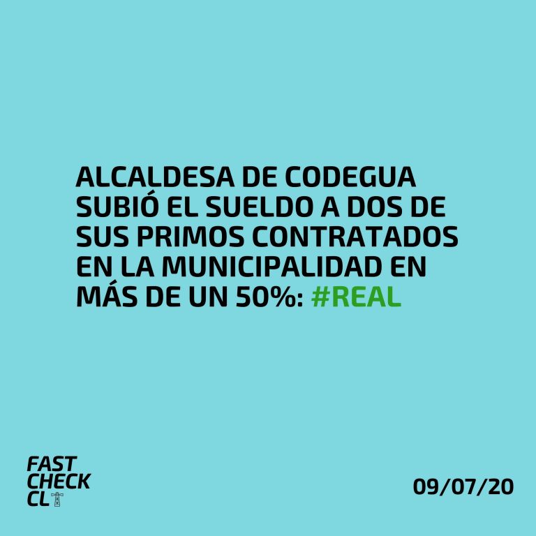 Read more about the article Alcaldesa de Codegua subió el sueldo a dos de sus primos contratados en la municipalidad en más de un 50%: #Real