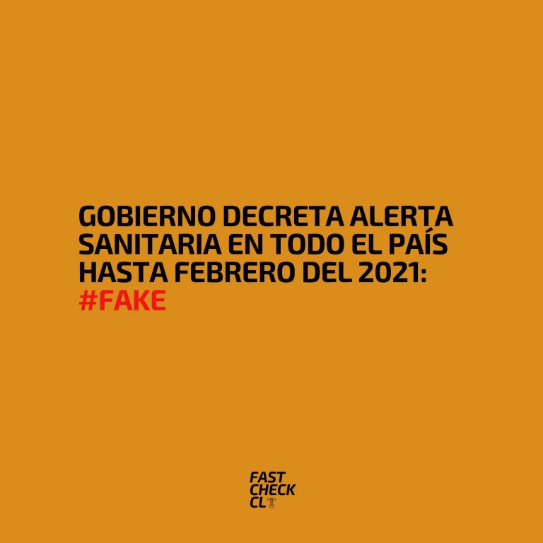 alerta sanitaria hasta febrero 2021 fake