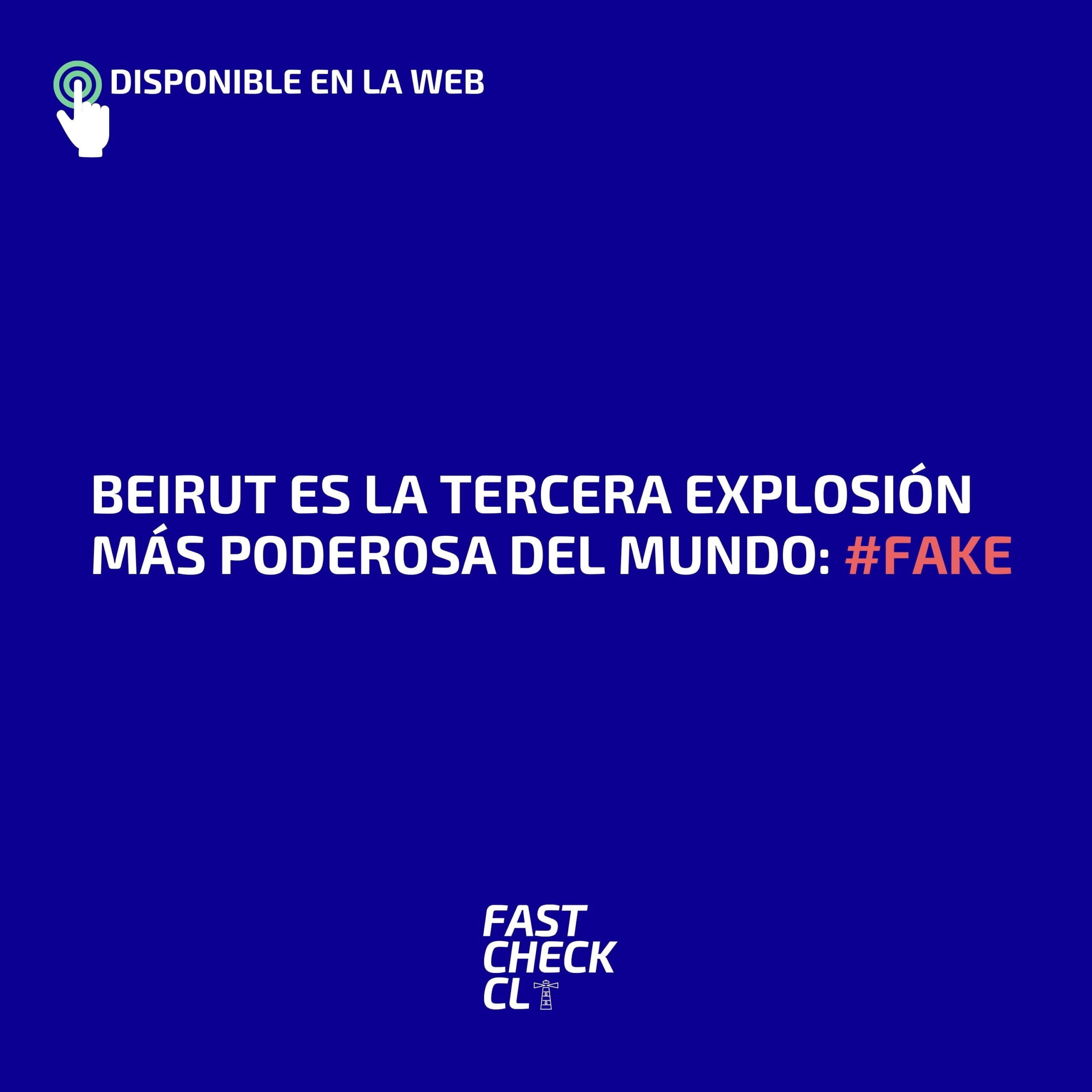You are currently viewing Beirut es la tercera explosión más poderosa del mundo: #Fake