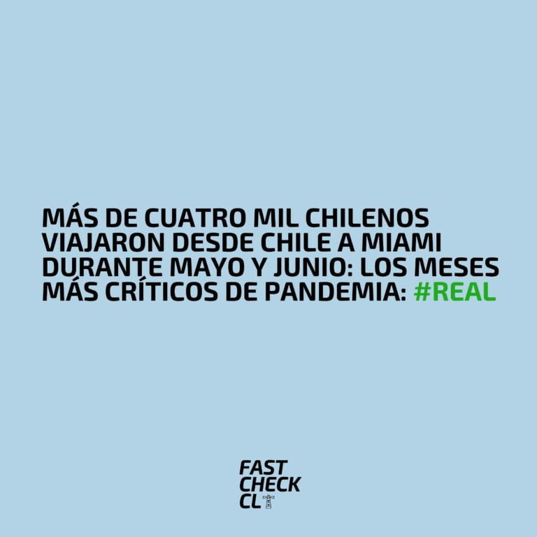 Read more about the article Más de cuatro mil chilenos viajaron desde Chile a Miami durante mayo y junio: los meses más críticos de pandemia: #Real