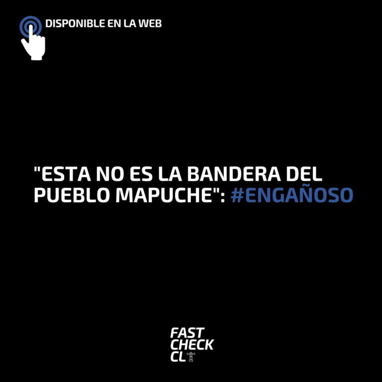 Lee más sobre el artículo “Esta no es la bandera del Pueblo Mapuche”: #Engañoso