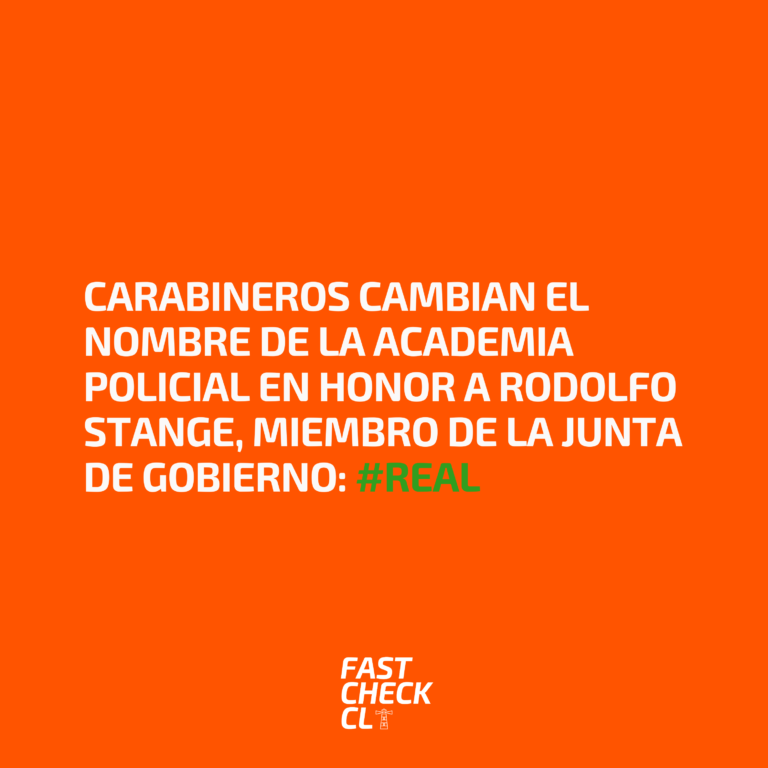 Read more about the article Carabineros cambian el nombre de la Academia Policial en honor a Rodolfo Stange, miembro de la Junta de Gobierno: #Real