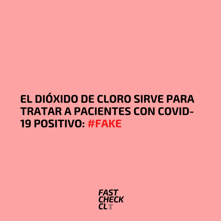 Read more about the article El dióxido de cloro sirve para tratar a pacientes con Covid-19 positivo #fake