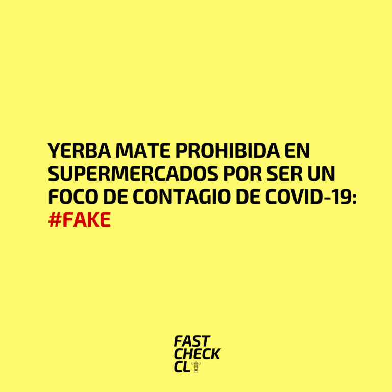 Lee más sobre el artículo Yerba mate prohibida en supermercados por ser un foco de contagio de Covid-19: #Fake