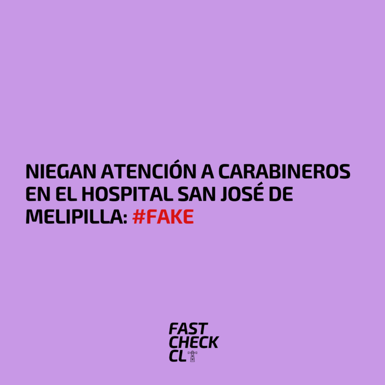 Read more about the article Niegan atenciÃ³n a Carabineros en el Hospital San JosÃ© de Melipilla: #Fake
