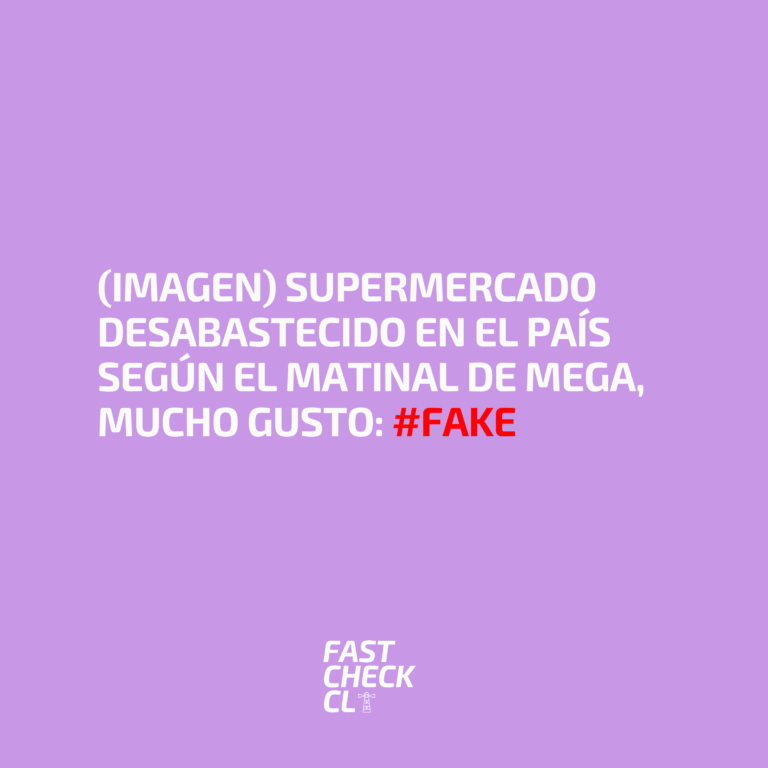Lee más sobre el artículo (Imagen) Supermercado desabastecido en el país según el matinal de Mega, Mucho Gusto: #Fake
