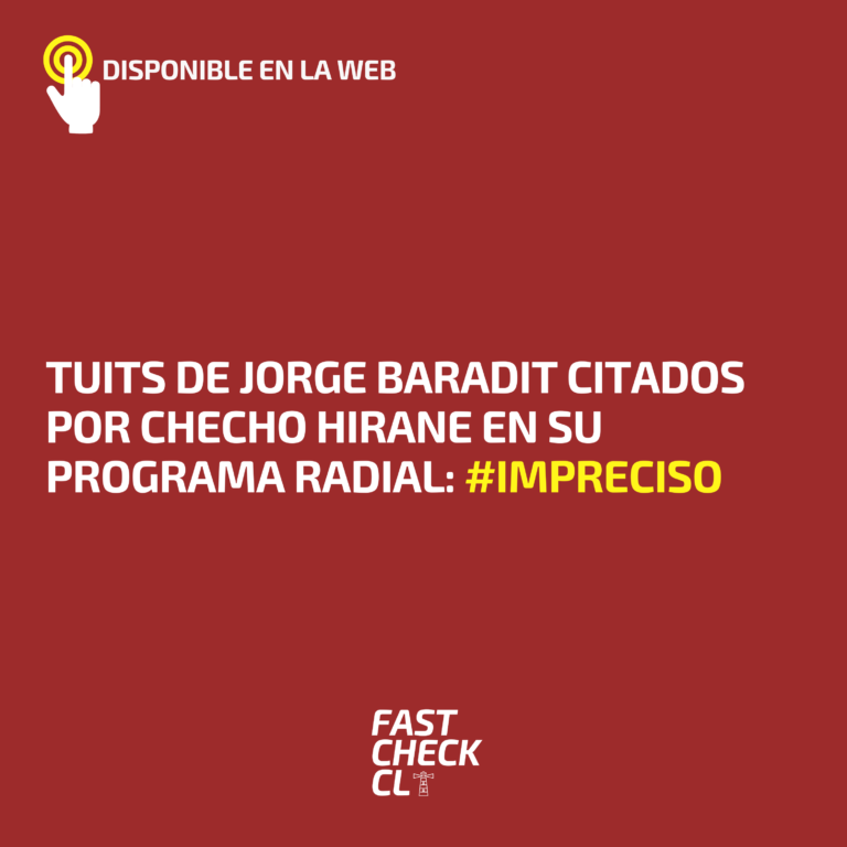 Lee más sobre el artículo Tuits de Jorge Baradit citados por Checho Hirane en su programa radial: #Impreciso
