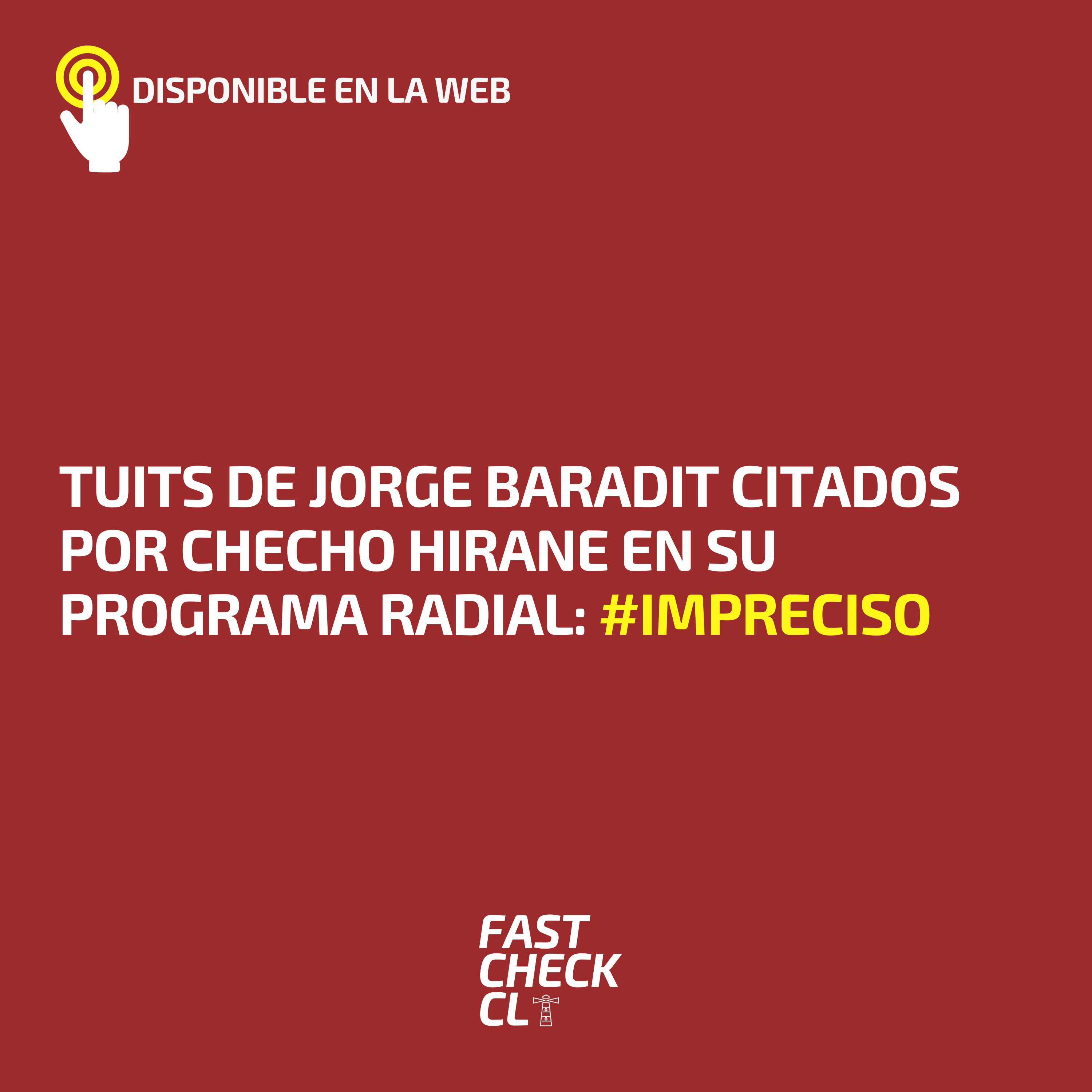 Read more about the article Tuits de Jorge Baradit citados por Checho Hirane en su programa radial: #Impreciso