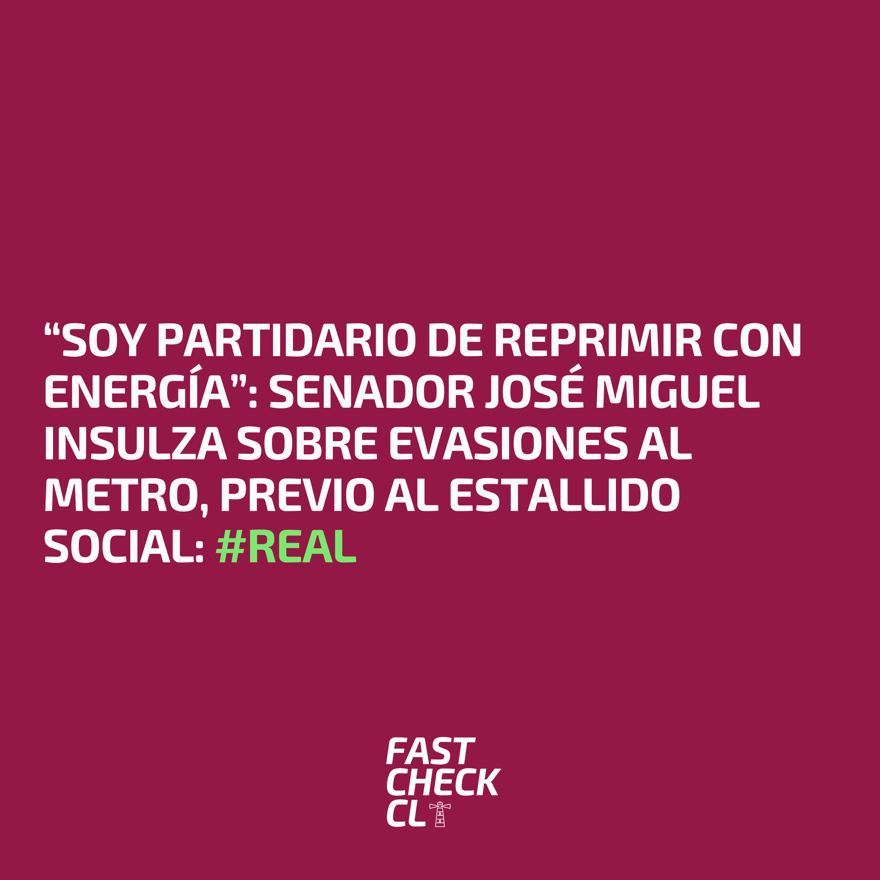 You are currently viewing “Soy partidario de reprimir con energía”: Senador José Miguel Insulza sobre evasiones al metro, previo al Estallido Social: #Real