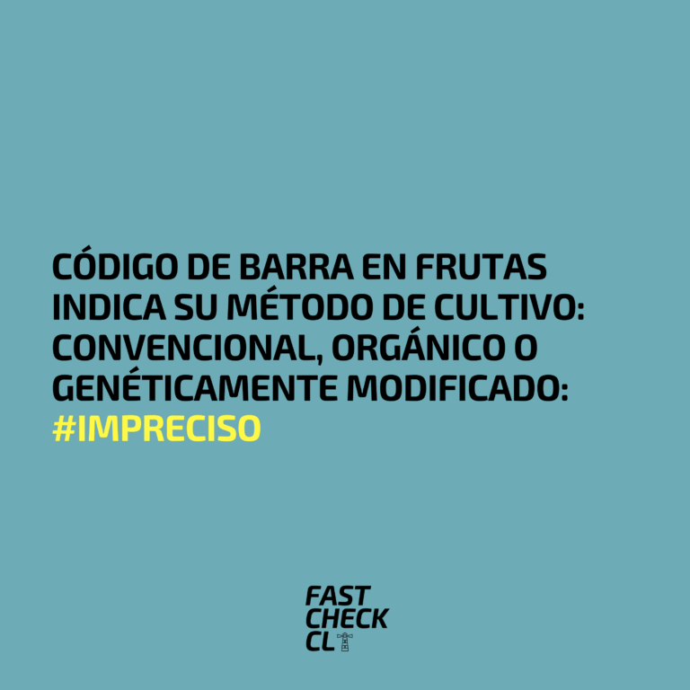 Read more about the article Código de barra en frutas indica su método de cultivo: convencional, orgánico o genéticamente modificado: #Impreciso