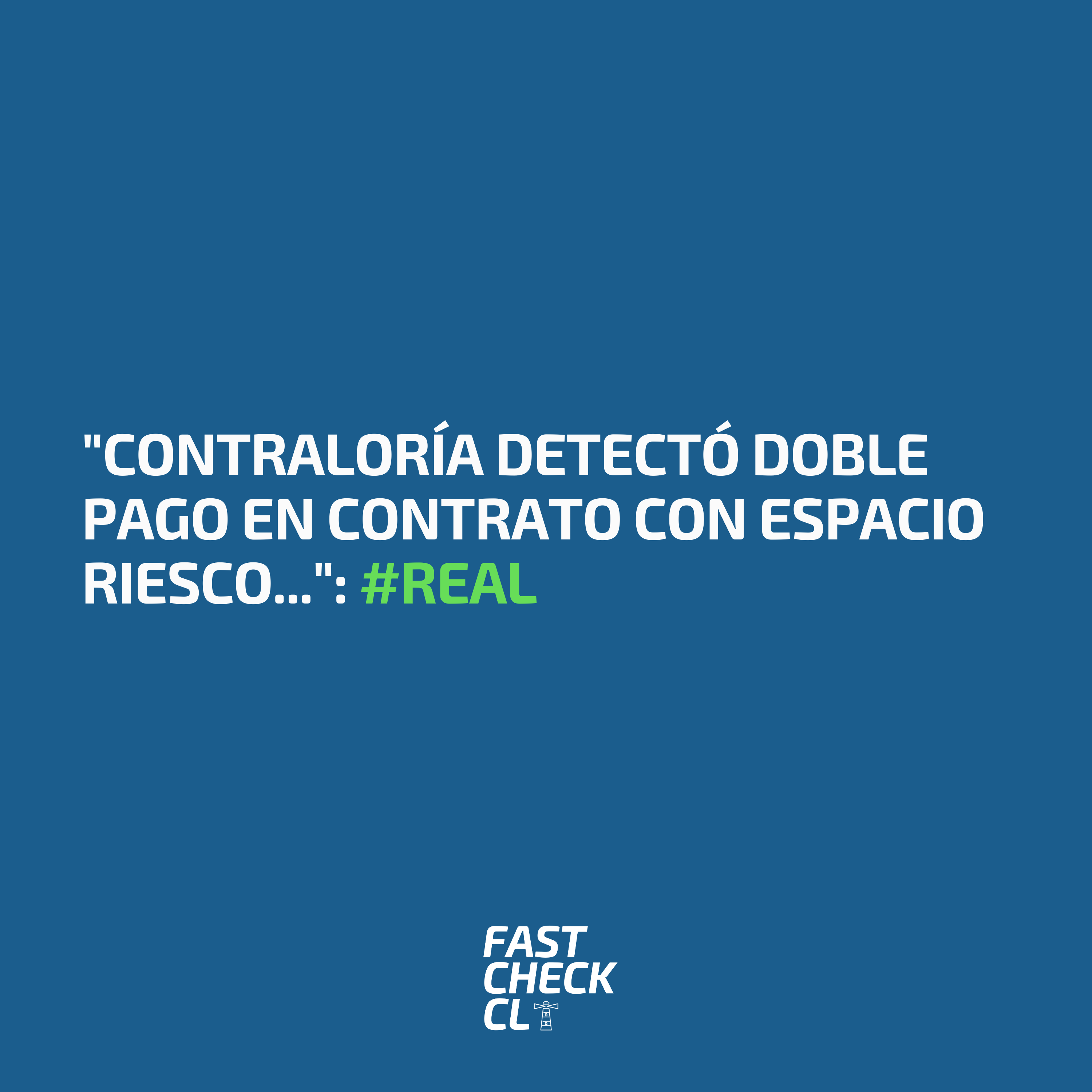 Read more about the article “Contraloría detectó doble pago en contrato con Espacio Riesco…”: #Real