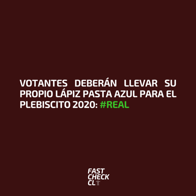 Read more about the article Votantes deberán llevar su propio lápiz pasta azul para el Plebiscito 2020: #Real