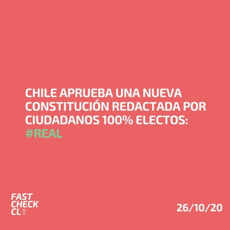 Lee más sobre el artículo Chile aprueba una Nueva Constitución redactada por ciudadanos 100% electos: #Real