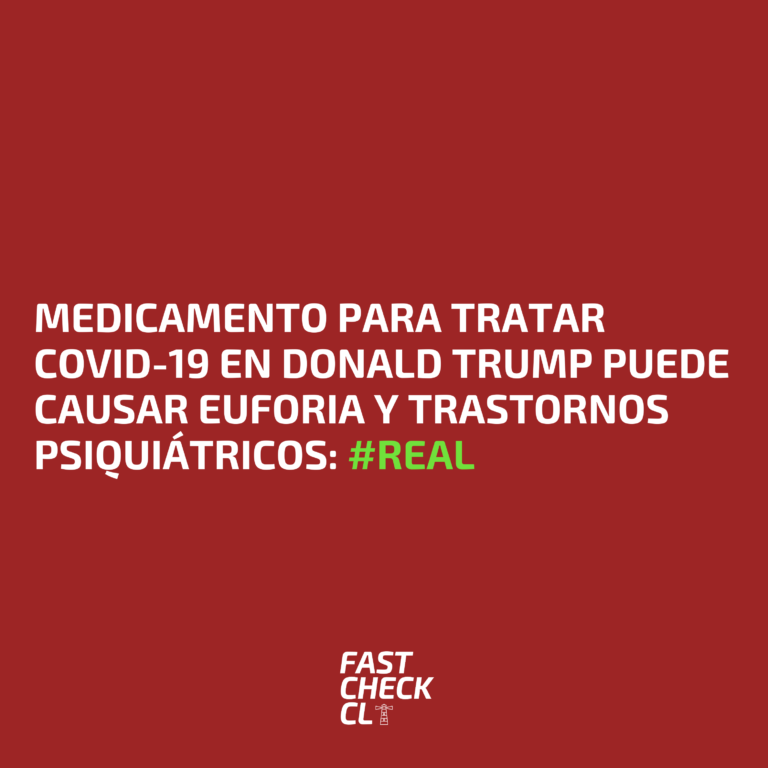 Read more about the article Medicamento para tratar Covid-19 en Donald Trump puede causar euforia y trastornos psiquiátricos: #Real