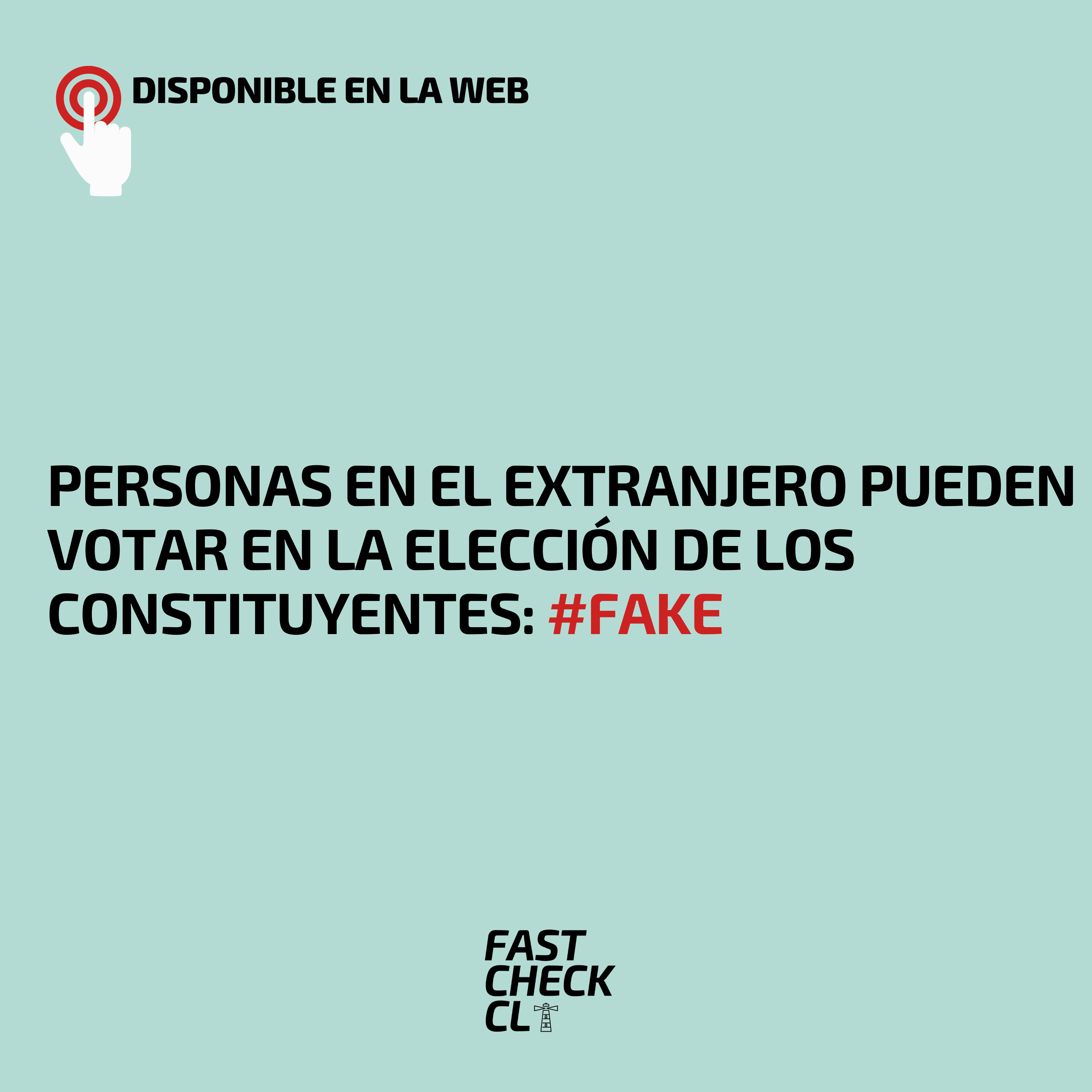 You are currently viewing Personas en el extranjero pueden votar en la elección de los constituyentes: #Fake