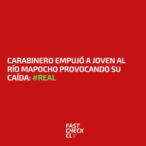 Read more about the article Carabinero empujó a joven al río Mapocho provocando su caída: #Real
