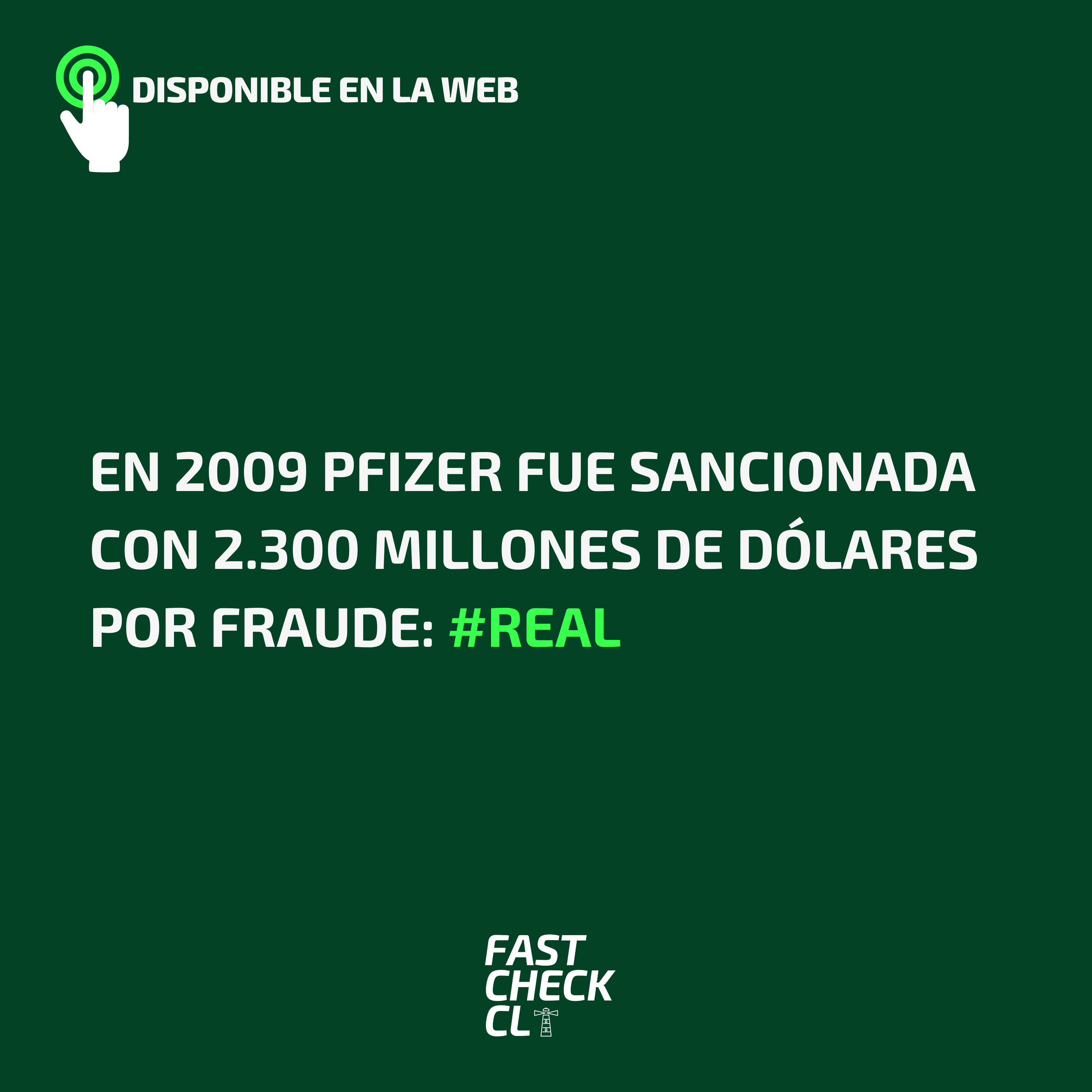 Read more about the article En 2009 Pfizer fue sancionada con 2.300 millones de dólares por fraude: #Real
