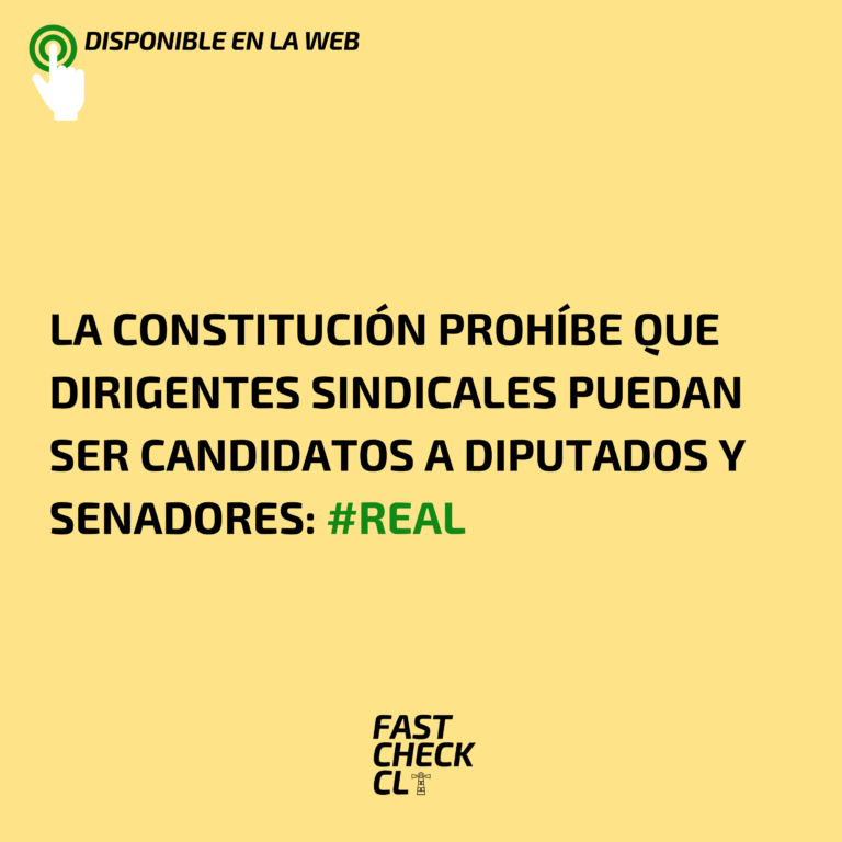 Read more about the article La Constitución prohíbe que dirigentes sindicales puedan ser candidatos a diputados y senadores: #Real