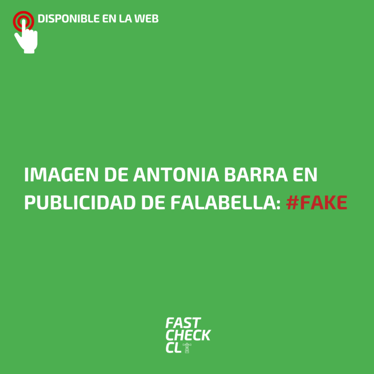 Lee más sobre el artículo Imagen de Antonia Barra en publicidad de Falabella: #Fake