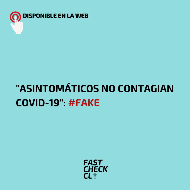 Lee más sobre el artículo “Asintomáticos no contagian covid-19”: #Fake