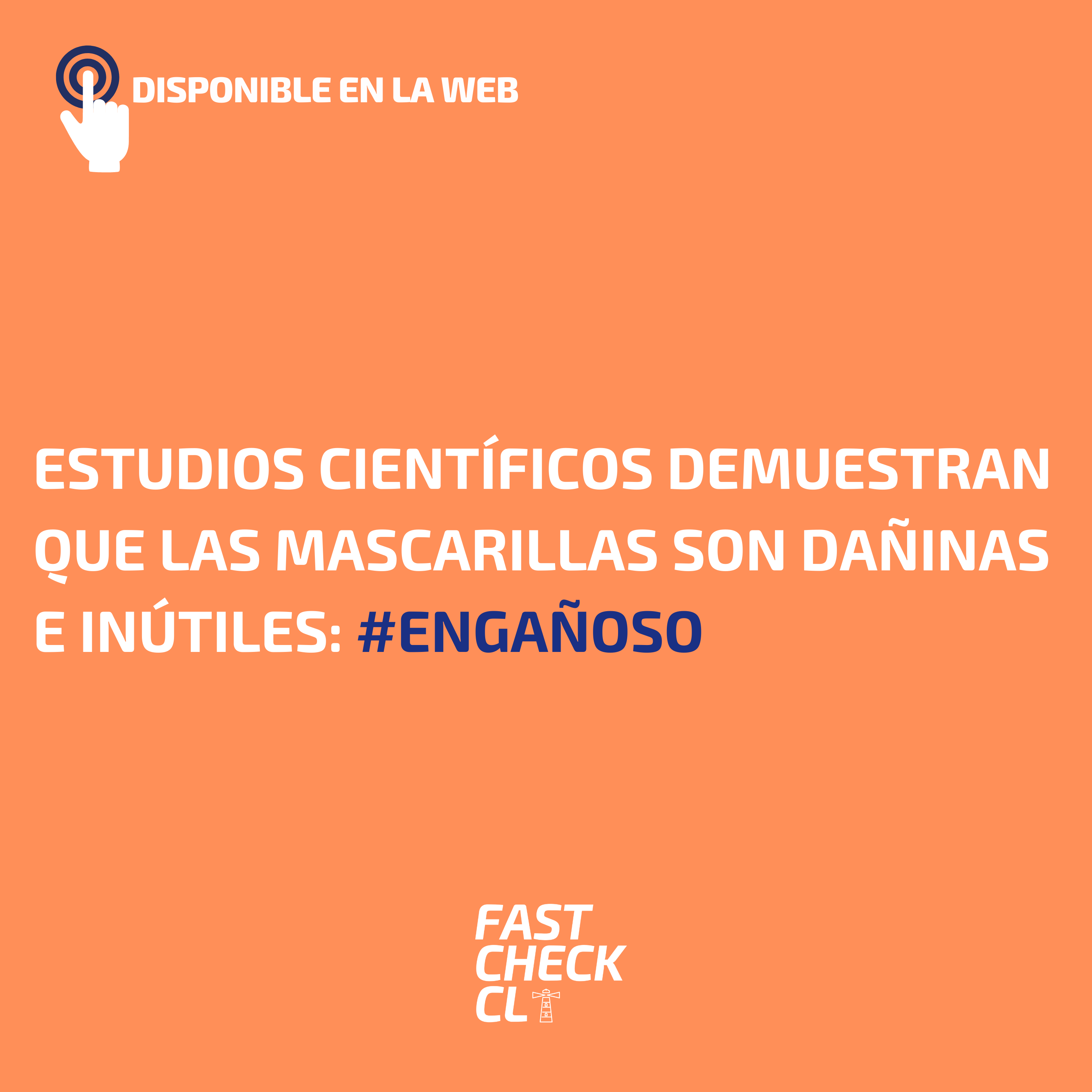 Read more about the article Estudios científicos demuestran que las mascarillas son dañinas e inútiles: #Engañoso