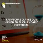 Las fechas claves que vienen en el calendario electoral