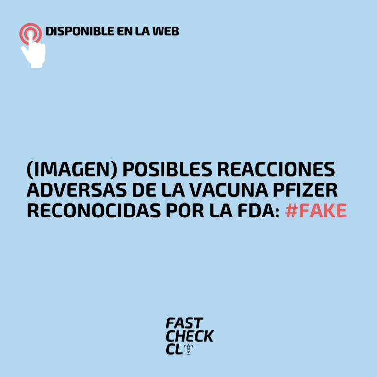 Lee más sobre el artículo (Imagen) Posibles reacciones adversas de la vacuna Pfizer reconocidas por la FDA: #Fake