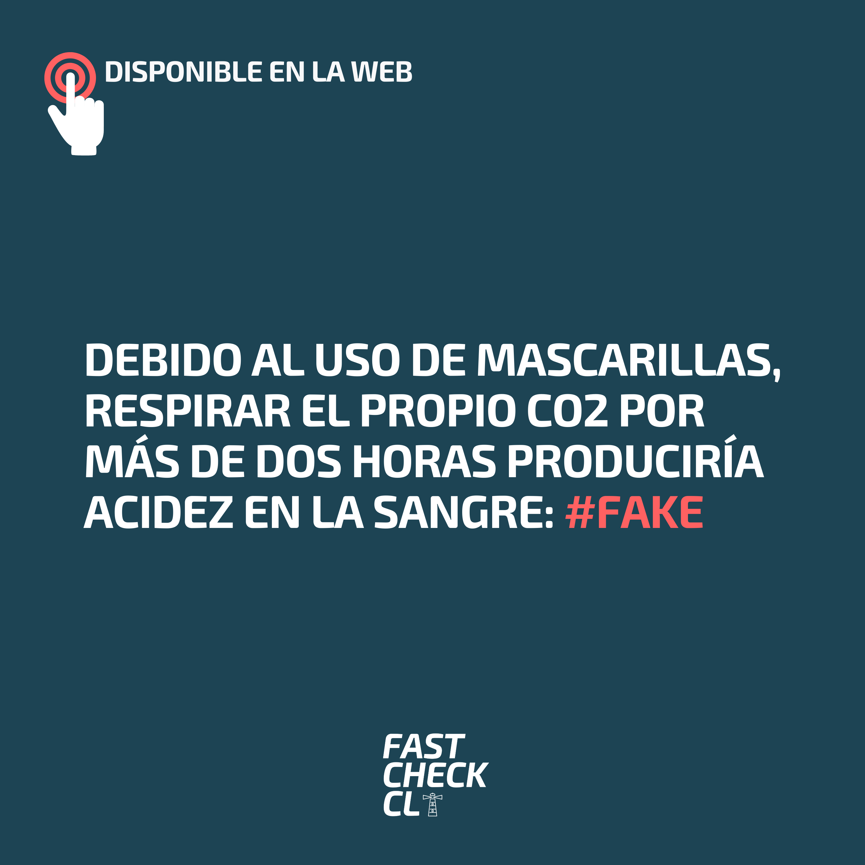 You are currently viewing Debido al uso de mascarillas, respirar el propio CO2 por más de dos horas produciría acidez en la sangre: #Fake