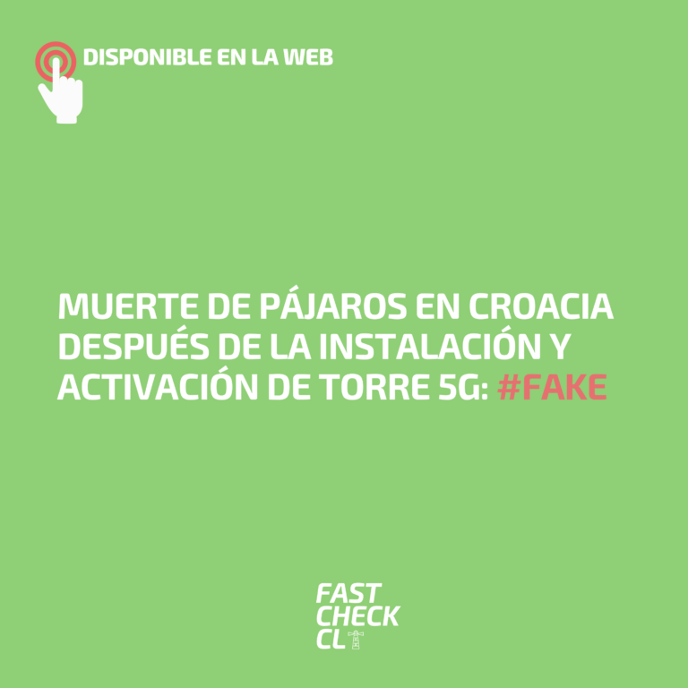 Lee más sobre el artículo Muerte de pájaros en Croacia después de la instalación y activación de torre 5G: #Fake