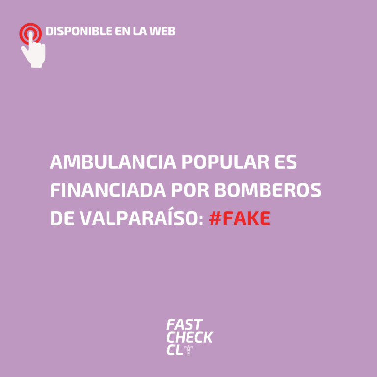 Lee más sobre el artículo Ambulancia Popular es financiada por Bomberos de Valparaíso: #Fake